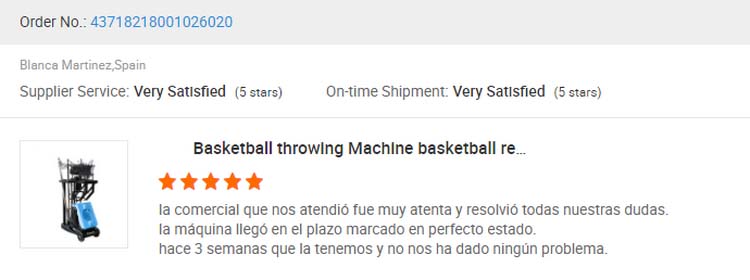 basketball machine from Spain