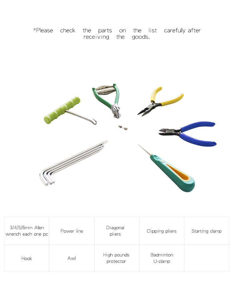 shuttlecock racket restring machine