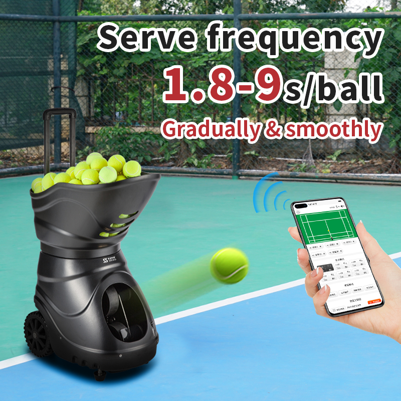 Aplikasi mesin shooting bal tenis