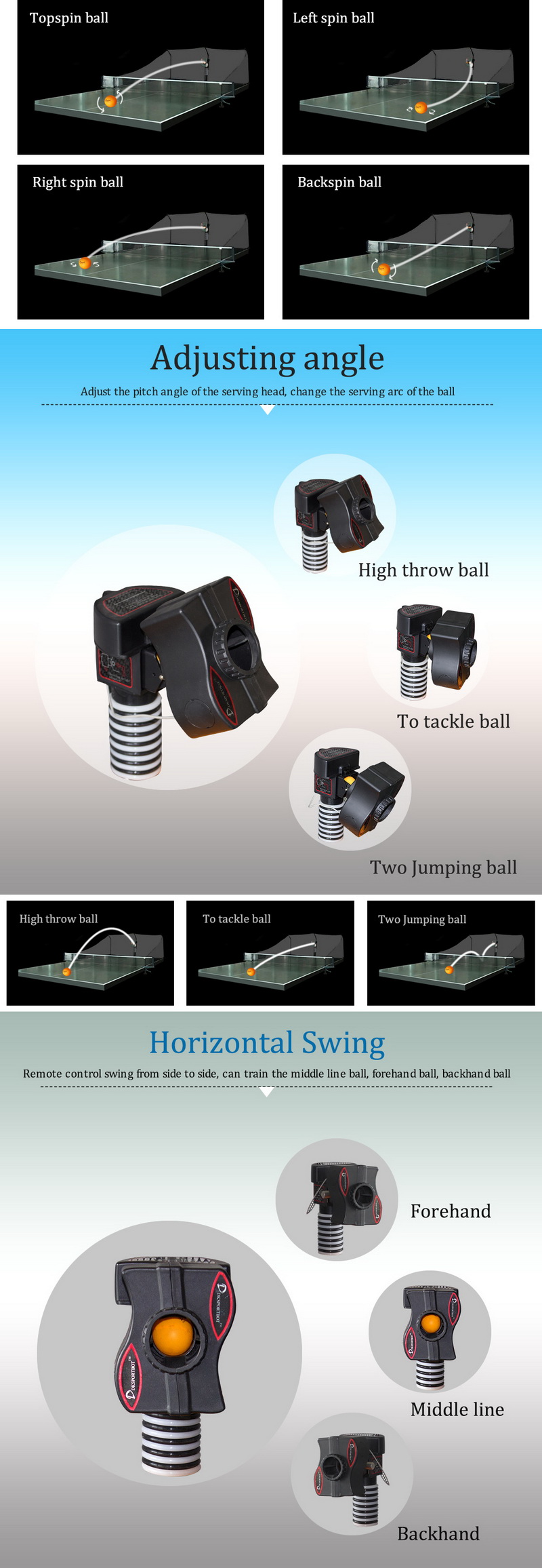 ping pong ball training machine