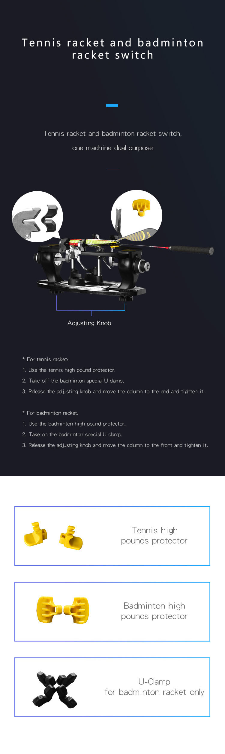 restring tennis rackets machine